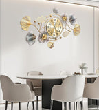 Clocks for Living Room, Large Wall Clock, 3D Silent Wall Clock, Retro Metal - Image 3