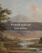 InSimSea Framed Canvas Wall Art, Vintage Landscape Painting, Rustic Nature - Image 7