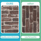 40 PCS 3D Wall Panels Peel and Stick Faux Foam 11.8"*11.8" Red Brick Color - Image 9