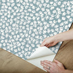 NuWallpaper x Society Social Sea Fern Slate Blue Peel and Stick Wallpaper - Image 7