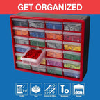 Akro-Mils 24-Drawer Plastic Drawer Storage Cabinet - Image 4