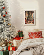 VIYYIEA Winter Framed Wall Art for Living Room, Christmas Tree Canvas Prints - Image 9
