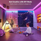 Leeleberd 32.8ft Led Strip Lights Smart App Music Sync Color Changing RGB Led - Image 5
