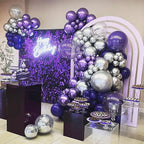 COKAOBE Purple Shimmer Wall Backdrop, Photo Backdrops - Image 6