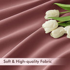MIULEE Dusty Rose Back Tab Blackout Curtains 84 Inch Length 2 Panels Set - Image 6