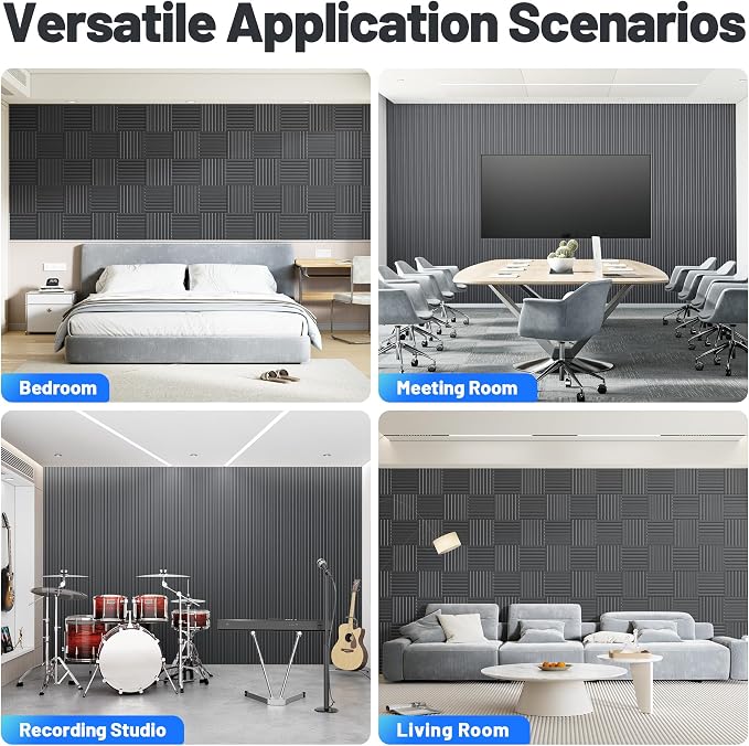 12 Pack Sound Proof Foam Panels - Image 5