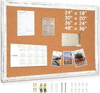 DOLLAR BOSS White Cork Board for Wall by DOLLARBOSS