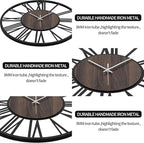 LEIKE Large Wall Clocks, Non Ticking, Battery Operated Big Retro Round Modern - Image 4