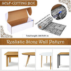 Kochorie 300 Ft X 54 Inch Stone Wall Tablecloth Roll - Image 2