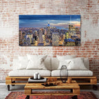 Extra Large New York City Wall Art NYC Skyline Office Wall Decor Sunset - Image 3