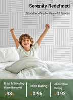 Waister 12 Pack Soundproof Wall Panels, 0.47 inch Thicker High Density Acoustic - Image 4
