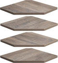 Fun Memories Corner Shelf Wall Mount, Corner Floating Shelves, Rustic Wood Wall by FunMemories