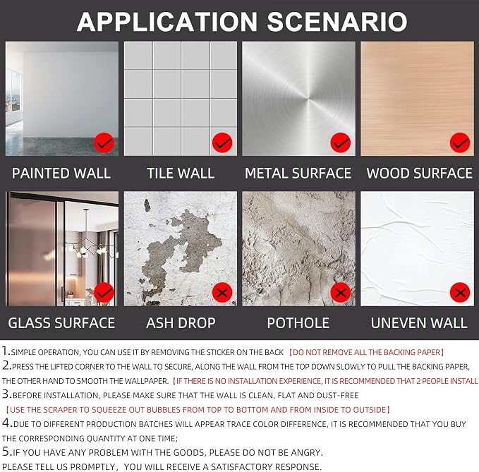 practicalWs 15.7" x 787.4" Grey Wallpaper Self Adhesive Peel and Stick Wall - Image 7