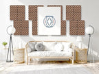 WoveN SounD Artisan Acoustic Wall Panels, 16 Pack 12x12 Inch, PVC Wood Grain - Image 9