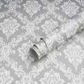 Peel and Stick Wallpaper Grey and White Contact Paper by Micpolo