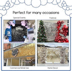 COKAOBE Black Shimmer Wall Backdrop, Photo Backdrops - Image 4