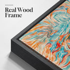 Extra Large Framed Colorful Abstract Wall Art - Image 6