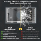 72"x36" LED Bathroom Mirror - Image 7