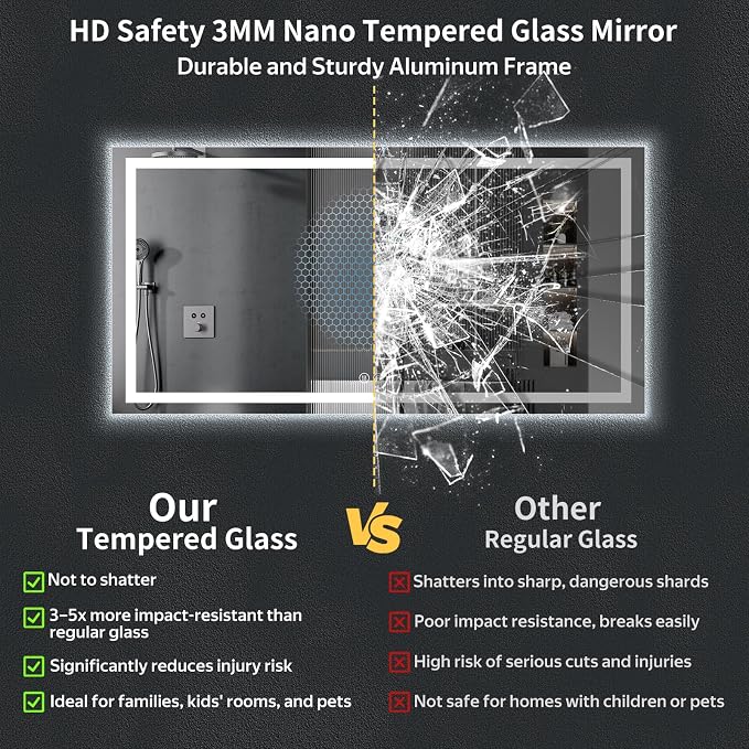 72"x36" LED Bathroom Mirror - Image 7