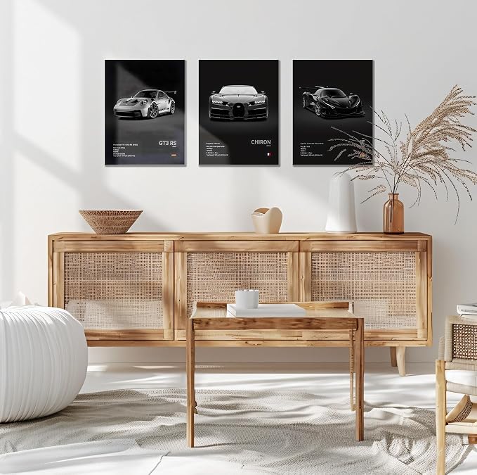 CSLGQGV Car Poster Vintage Racing Car Wall Art Supercar Canvas Prints Painting - Image 2