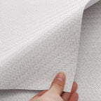 Haimin Fabric Wallpaper Textured Contact Paper Grasscloth Wallpaper Peel and - Image 9