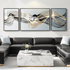 Extra Large Framed Modern Luxury Abstract Wall Art - Image 4