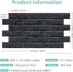 Commomy 3D Brick Wall Panels Peel and Stick - Image 6