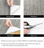LACHEERY Taupe Grasscloth Wallpaper Textured Peel and Stick Fabric Wallpaper - Image 7