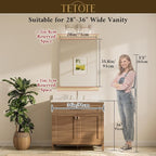 TETOTE Gold Vanity Mirror 28 x 36 Inch - Image 8