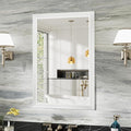24x36 Inch White Bathroom Mirror by Briivuemodernmirrors