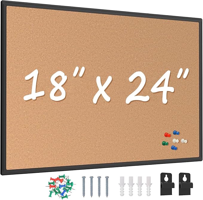 Cork Board Bulletin Board 24 x 18, Office Board by Justdowhatyouwanttodo