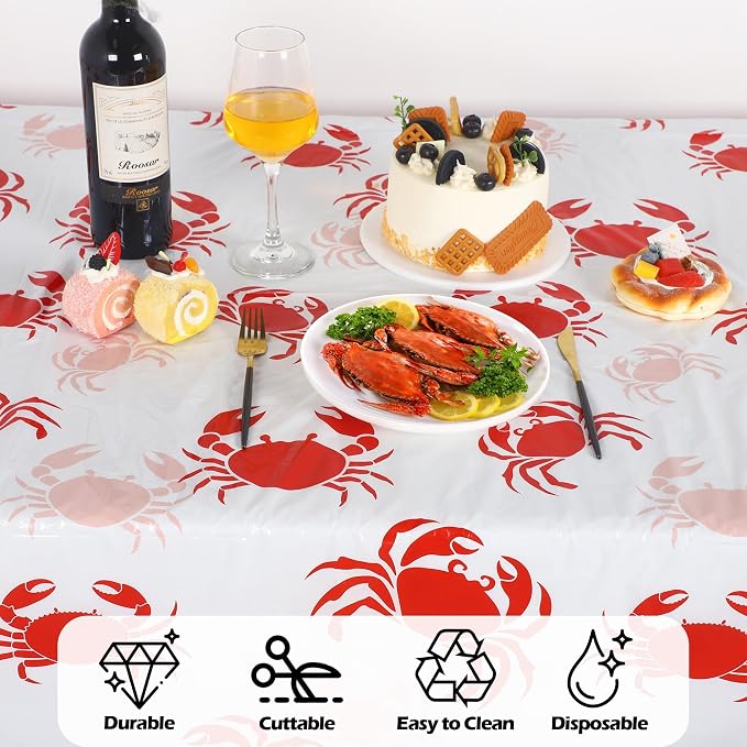 Kochorie 100 Ft x 54 Inch Crab Boil Party Tablecloth Roll - Image 4
