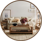 WallBeyond Round Wood Mirror - Image 8
