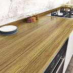 WESTICK Thick Brown Wood Wallpaper Kitchen Countertops Peel and Stick - Image 2
