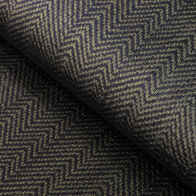 FunStick 24"x200" Black and Gold Peel and Stick Wallpaper Removable Geometric by FunStick