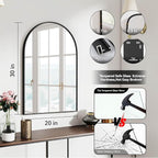 SCWF-GZ 30x20 Arch Mirror Rectangle Wall Mounted Hanging or Against Wall - Image 3