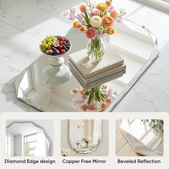 Suidia Bathroom Mirror, Frameless Bathroom Mirror - Image 5