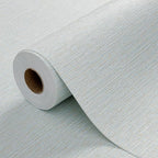 Grasscloth Peel and Stick Wallpaper 20.8"x394" Blue Thick Fabric Textured Linen by HyunHome