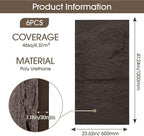 3D Faux Stone Wall Panels, 46.49 sq.ft Coverage, Lightweight & Waterproof - Image 3