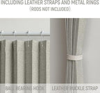 AJAZZ 100% Blackout Accordion Door Magnetic Door Curtain Folding Closet Doors - Image 7