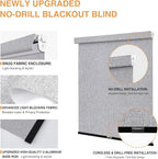 AOSKY No Drill Cordless Blackout Roller Shades - Image 2