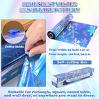 Kochorie 100 Ft x 54 Inch Iridescent Winter Snowflake Tablecloth Roll - Image 2