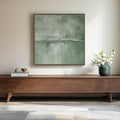 Framed Sage Green Abstract Wall Art, Modern Canvas Prints Artwork by Cuspin