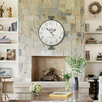 30 Inch Wall Clock for Living Room, Extra Large Farmhouse Wall Clock, Wrought - Image 4