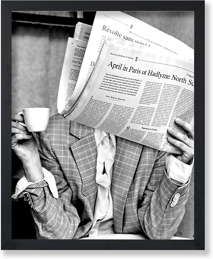 Poster Master Drinking Coffee Print by PosterMaster
