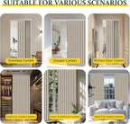 AJAZZ 100% Blackout Magnetic Door Curtain Accordion Doors Interior Folding - Image 5