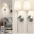 DORESshop Battery Operated Wall Sconce Set of 2, Wireless Wall Light Easy to by DORESshop