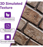 3D Faux Brick Wall Panels Peel and Stick, Small Brick-Look Textured Wall Sticker - Image 6