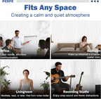 6 PCS Acoustic Panels, 23.6x23.6'' Self-Adhesive Soundproof Wall Panels - Image 8