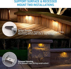 LEONLITE 8-Pack 4 Inch LED Hardscape Lighting, Update Retaining Wall Lights - Image 3